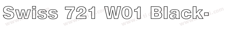 Swiss 721 W01 Black字体转换